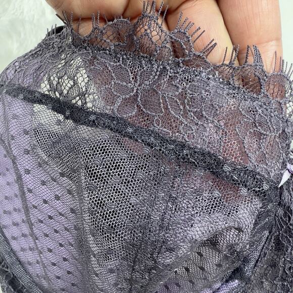 Victoria's Secret Dream Angels Purple Lace Unlined Balconette Bra 34DDD NWT - Picture 2 of 6